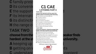 C1 Certificate Advanced English Cae Listening Practice 2024 - Part 4