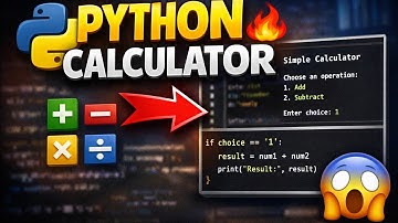 Python Calculator Program for Beginners 🔥 | Build Your First Project
