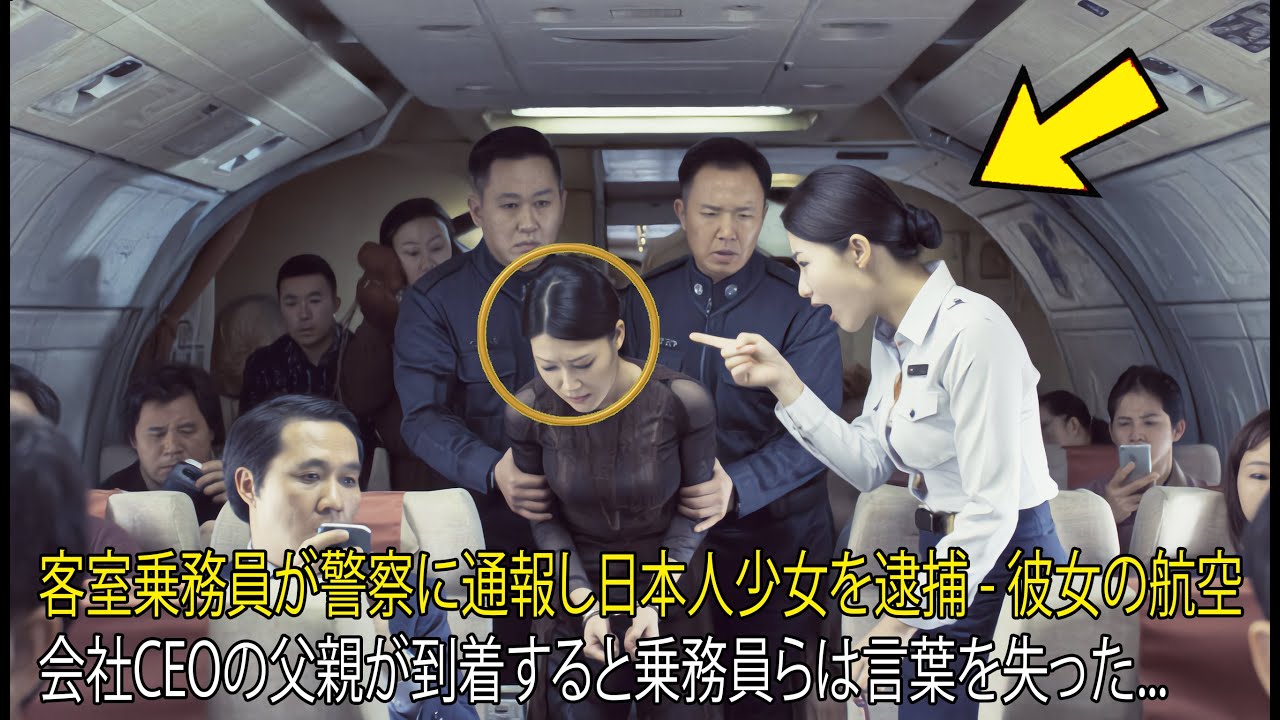 客室乗務員が警察に通報し日本人少女を逮捕 - 彼女の航空会社CEOの父親が到着すると乗務員らは言葉を失った...
