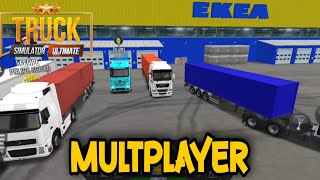 Truck Simulator:Ultimate O COMBOIO MIM DEIXOU PRA TRÁS NO MULTPLAYER🚛🚚|MEU CAMINHÃO ESTOUROU O PNEU| screenshot 3