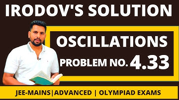 Irodov Solution 4.33 | OSCILLATIONS | Irodov Important Questions | Jee Mains | Advanced | Neet