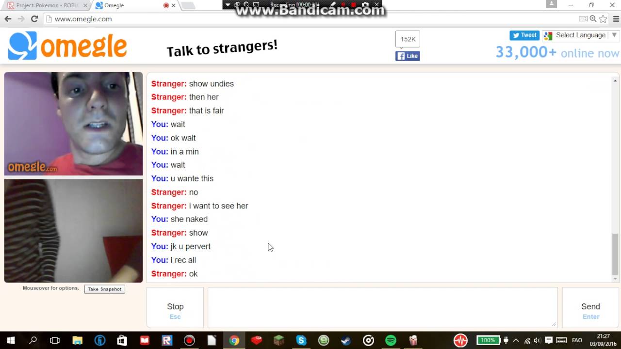 whe met a pervert i omegle he wanted to see the nderpants of a 10 years old...