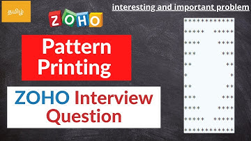 This is Must watch before ZOHO Interviews 😲| zoho round 2 question | zoho pattern printing questions