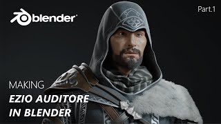 Making Ezio Auditore from Assasin's Creed Revelations in Blender | Timelapse Part 1