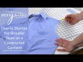 J Stern Designs l Quick Tip: How to Shorten the Shoulder Seam on a Constructed Garment