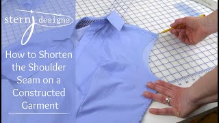 J Stern Designs l Quick Tip: How to Shorten the Shoulder Seam on a Constructed Garment