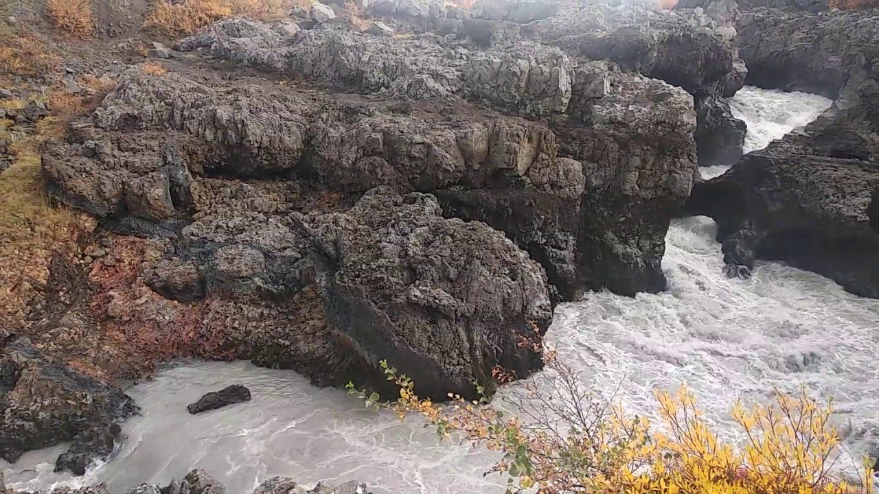 Barnafoss waterfall 🌍🇮🇸 Iceland — Barnafoss — video poster