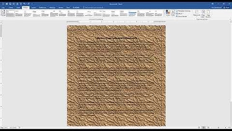 Page Borders, Page Colors and Watermarks - Word 365 / 2019