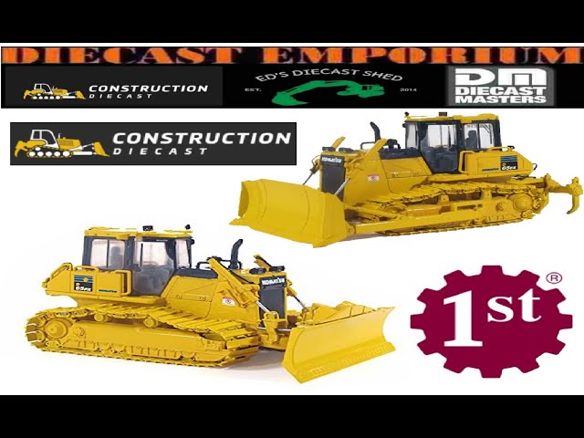 1:50 Scale First Gear Komatsu D65PX-17 & D65EX-17 Crawler Dozer