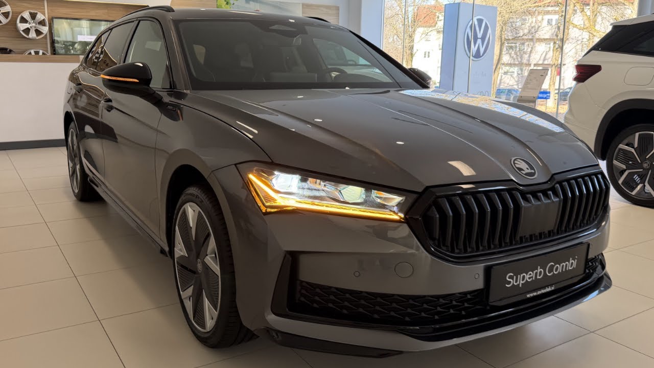 Новый Skoda Superb Sportline 2026 — визуальный обзор.