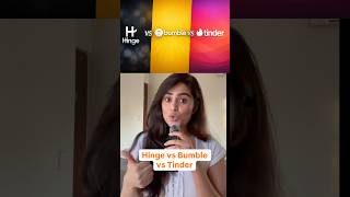 Hinge vs. Bumble vs. Tinder: Three apps with the same purpose, different target audiences.