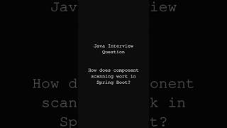 Component Scanning in SpringBoot | SpringBoot Interview Questions #shorts #java #springboot #microse