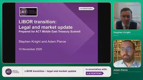 LIBOR transition  legal and market update