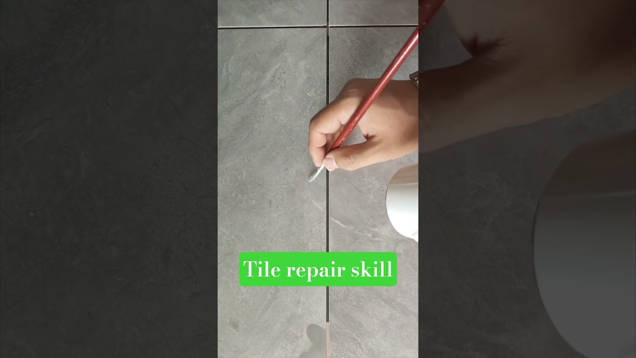 Tile Repair Skills That Can Change Your Life! 🧱 #TileRepair #TradeSkills