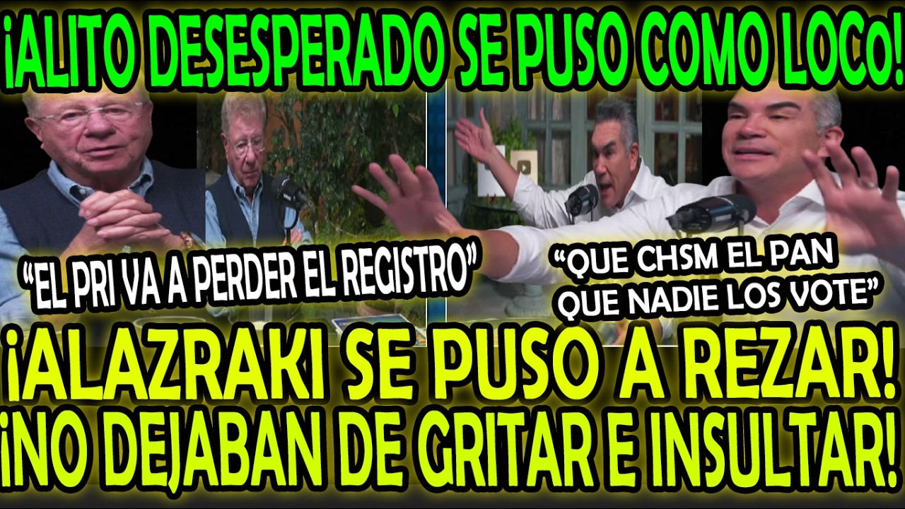 ALITO SE DERRUMBA CON ALAZRAKI SE PONE COMO L0C0! NO DEJABA DE GRIT4R E INSVLTAR! "QUE CHSM EL PAN"