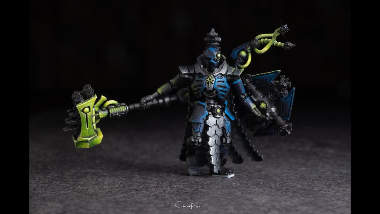 Painting my Necron 'Smash Lord' Conversion. Part 3