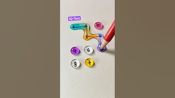 Nối các giọt nước từ 1 đến 10 #iqtest #quiz #games