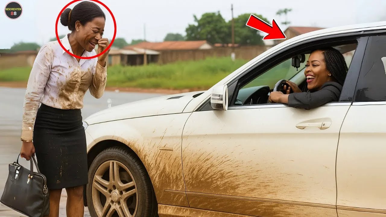 Eine reiche Dame bespritzt eine arme Dame mit Schlamm – dann passiert das Unvorstellbare