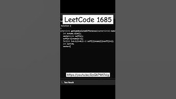 LeetCode 1685. Sum of Absolute Differences in a Sorted Array https://youtu.be/DyQkPWt7xlg #leetcode
