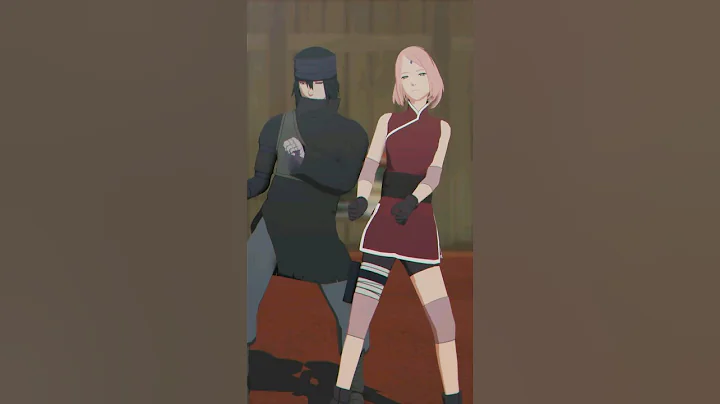 【MMDナルト！ - NARUTO ]— ワナビーダンス .【 サスケ＆サクラ「サスサク」】#mmd #naruto #sasusaku #shorts