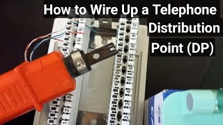 How to wire up an intercom phone system distribution point (DP)