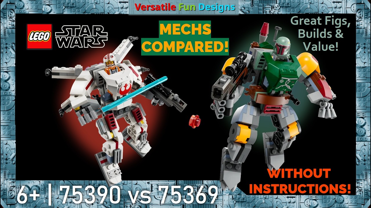 LEGO Star Wars Mechs COMPARED! Boba Fett 75369 vs Luke