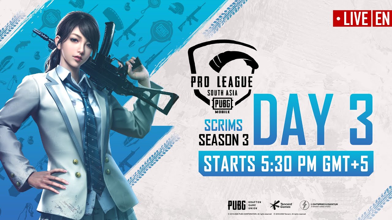 [EN] PMPL South Asia S3 Scrims Day 3 | PUBG MOBILE Pro League 2020
