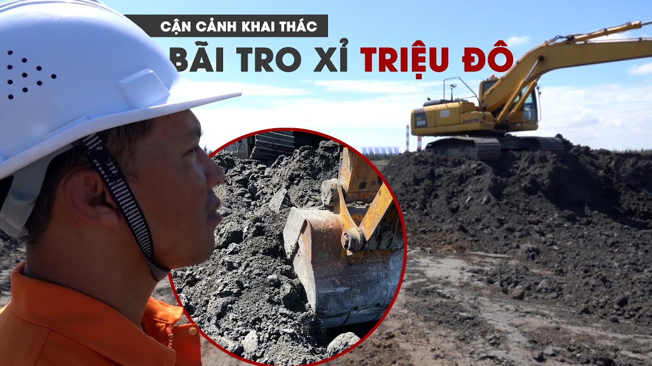 Cận cảnh khai thác bãi tro xỉ triệu đô ở miền Tây - youtube