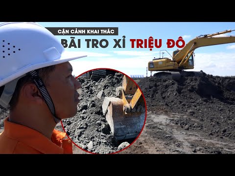 Video Cận cảnh khai thác bãi tro xỉ triệu đô ở miền Tây - youtube