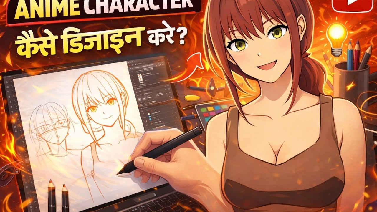 Creating makima character design in illustrator character chenso man