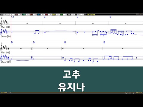 [은성반주기] 고추 - 유지나 /악보/MR/가사