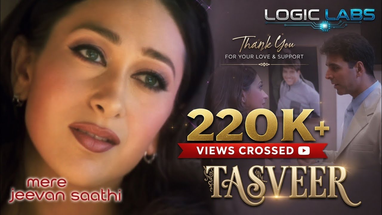 Tasveer - Mere Jeevan Saathi | Alka Yagnik | Logic Labs Musical Edit #foryou #viralpost #90s #alka