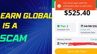 Earn Global Co is a Scam not Legit, My 14 Days Hold Review about Earn global Cash Out