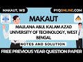 MAKAUT Maulana Abul Kalam Azad University of Technology #makautuniversity #makautsemester