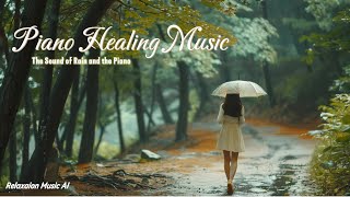 Soft rain and calm piano | reading music, meditation music, sleep music, study music
