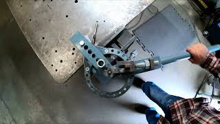 Eye Bolt Setup on Harbor Freight Bender │ Round Bar Bending │ Metal Fab