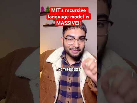 MIT’s new recursive language model is groundbreaking #ai #chatgpt #tech #fyp