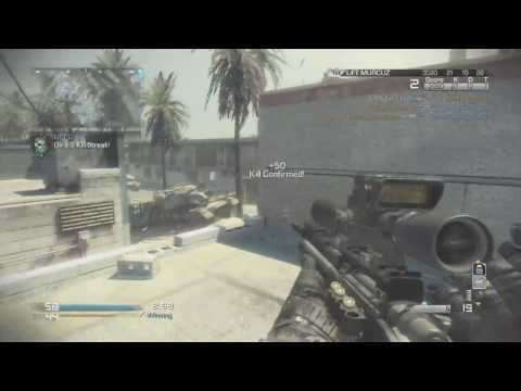 Call of Duty: Ghosts Sniper 9 Killstreak & Quad feed