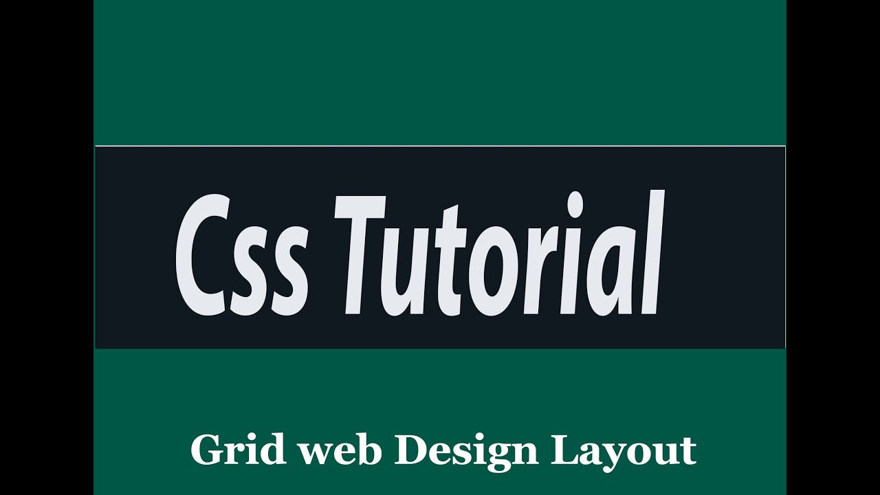Grid Web design layout in HTML and CSS - YouTube