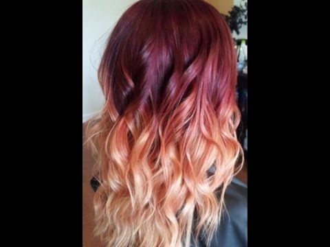 Red Hair With Blonde On The Bottom Youtube