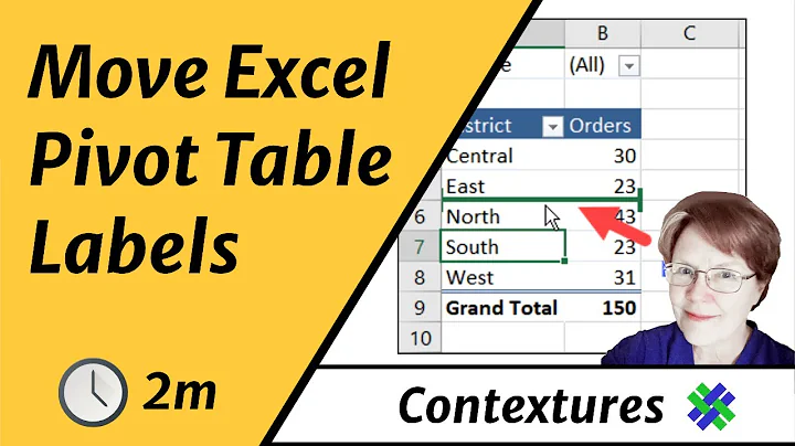 Manually Move Excel Pivot Table Labels