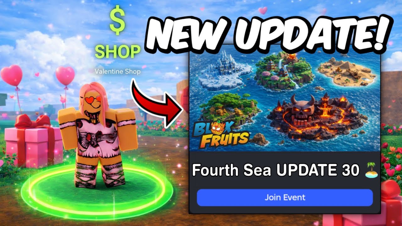 Blox Fruits Fourth Sea UPDATE 30 FINALLY! NEW FRUITS..
