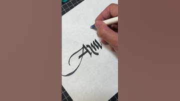 Amy in calligraphy #satisfying #calligraphy #art #handwriting