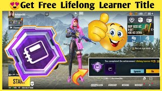 😍Get Free Lifelong Learner Title In Bgmi How To Complete Lifelong Learner Achievement #bgmi #pubg screenshot 2