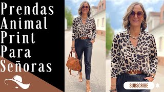 COMO COMBINAR PRENDAS ANIMAL PRINT DESPUES DE LOS 50 Y 60 AÑOS