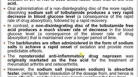 Lecture 2-Bioavailability – physicochemical and dosage form factors