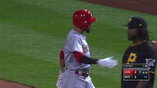CIN@PIT: Hamilton hits go-ahead RBI single in the 7th