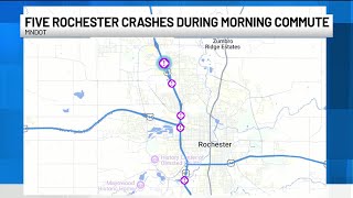 Multiple crashes reported on Highway 52 early Monday morning