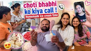Ghar pe banaya fruits ice cream 🍨! 