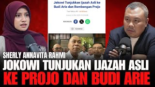 JOKOWI TUNJUKAN IJAZAH ASLI KE BUDI ARIE DAN ROMBONGAN PROJO